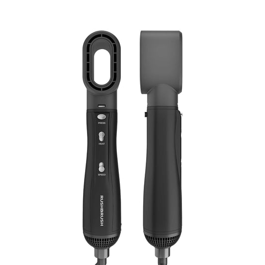 Rush Brush +6 Ceramic Air Styler, 3 Temperatures - Black
