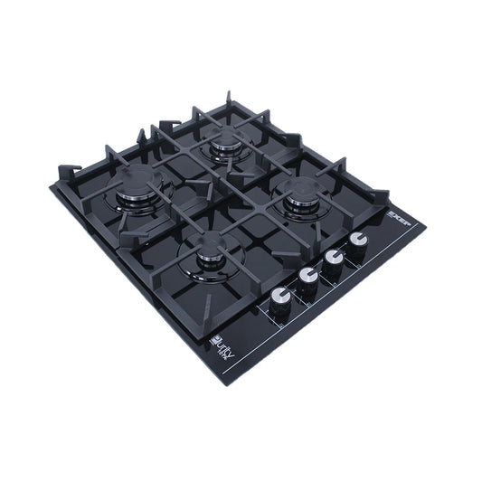 Purity Built In Heavy Duty Grids Gas Hob, 60 cm, 4 Burners, Black - HPT602G