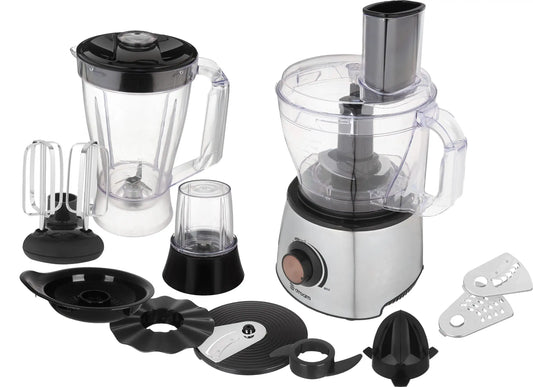 Dream Food Processor, 1000 Watt, 1.75 Litre, Silver & Black - DR-14011