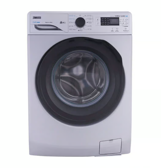 Zanussi Front Load Perlamax Washing Machine, 7 Kg, Silver - ZWF7240SB5