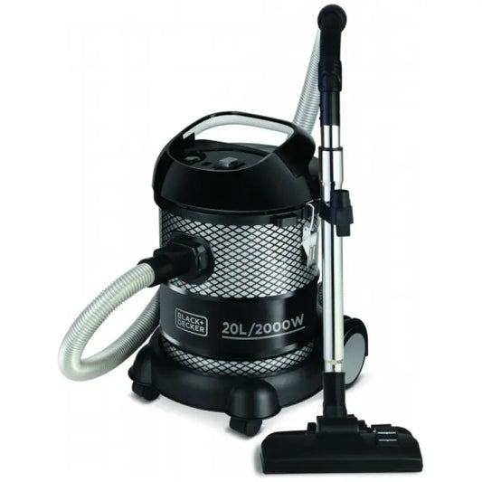 Black + Decker Barrel Vacuum Cleaner, 20 Liters, 2000 Watt, Black - BV2000