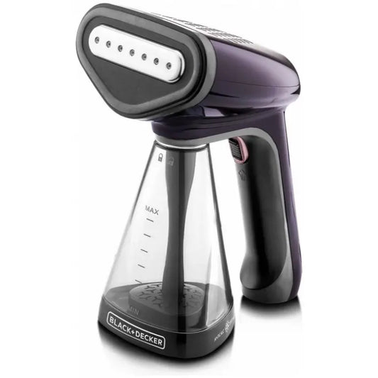 Black+Decker Handheld Garment Steamer, 1500 Watt, 260ml, Purple - HST1500