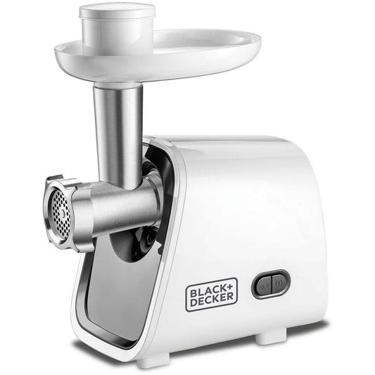 Black+Decker Meat Mincer, 1500 Watt, White - FM1500