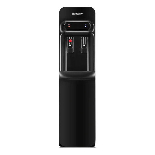Koldair Classic Water Dispenser, Top-Load, Slim, Hot and Cold Taps - Black