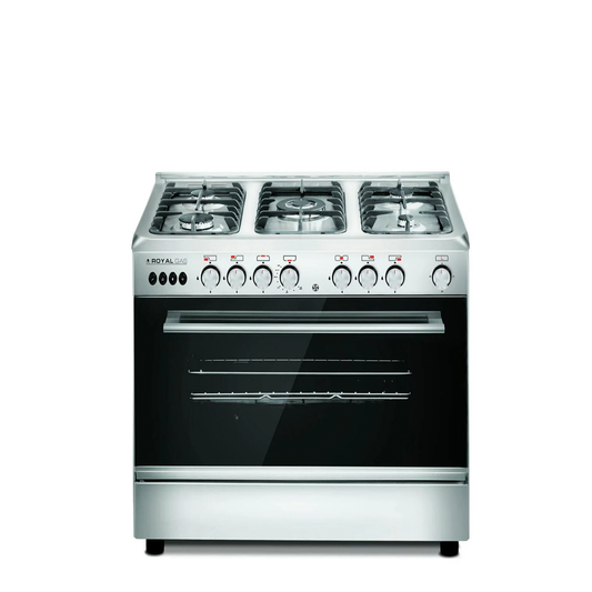 Royal Gas Cooker, 5 Burners, Stainless Steel - 2010253