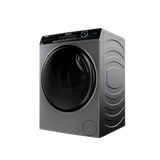 Haier Front Washing Machine with direct motion inverter, Super Drum, 8KG, 1400 RPM, Silver- HW80-B14959S6TU1