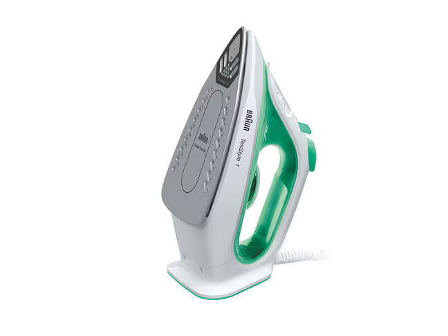 Braun TexStyle 1 Steam Iron, 2000 Watt, Green & White - SI1040