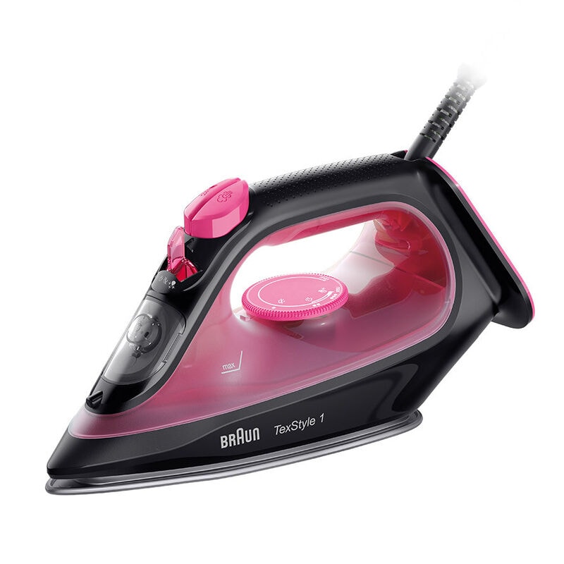 Braun TexStyle 1 Steam Iron, 2000 Watt, Purple And Black - SI1070