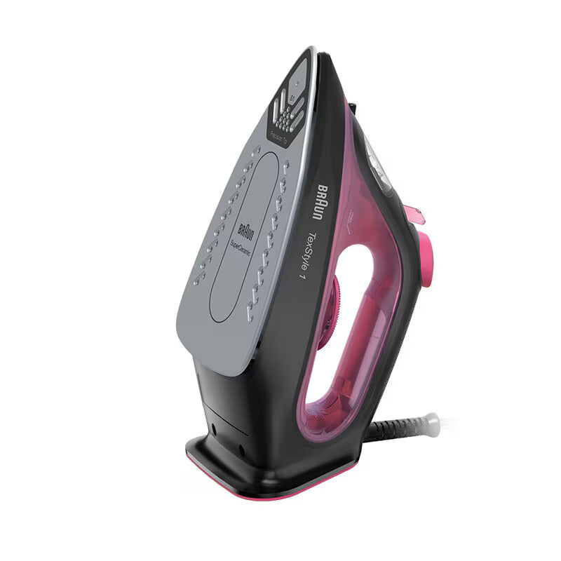Braun TexStyle 1 Steam Iron, 2000 Watt, Purple And Black - SI1070