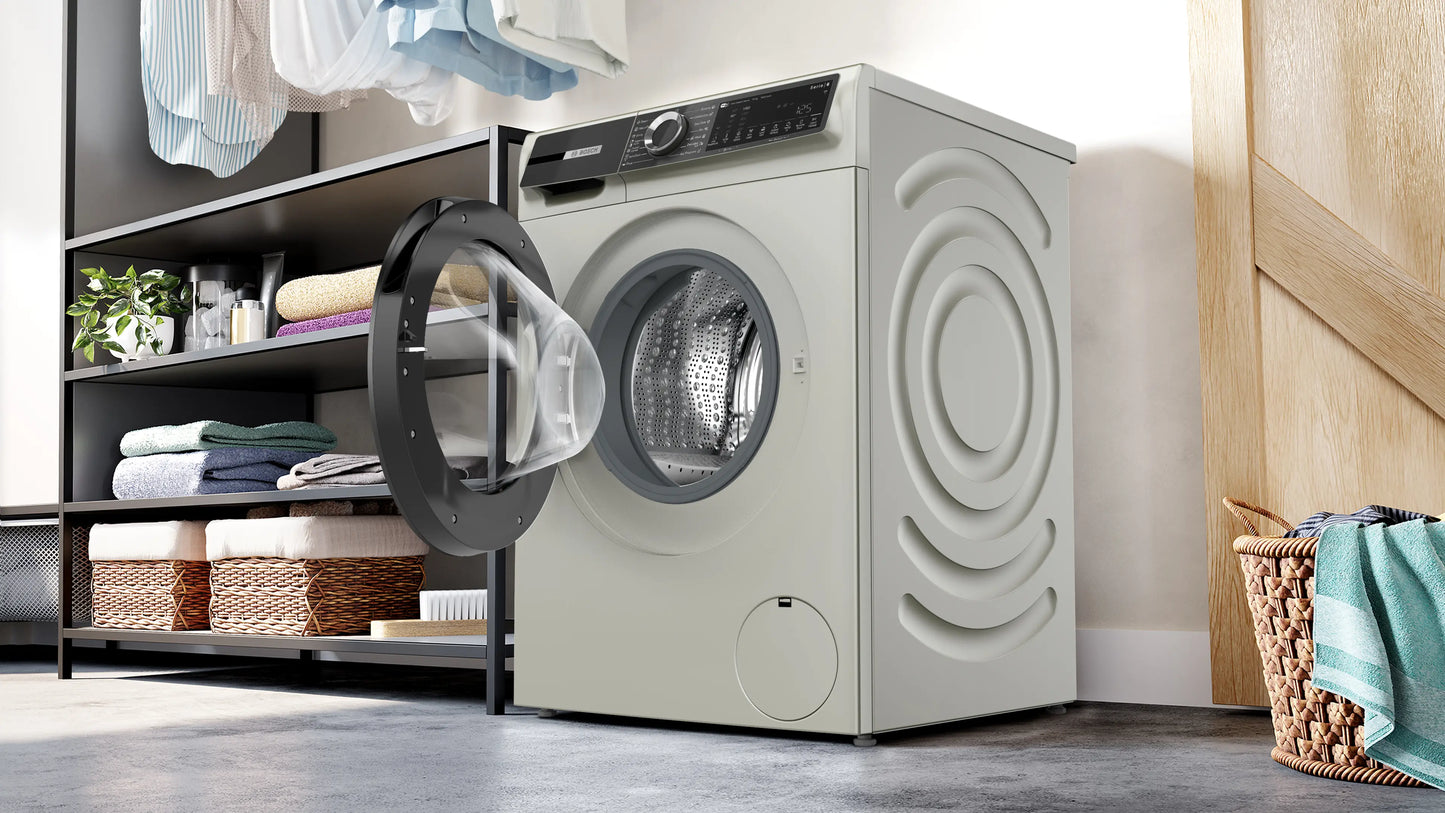 Bosch Series 6 Front Load Washing Machine, 10 Kg, With Digital Display, Silver Inox – WGK254ZXEG