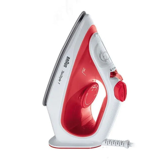 Braun TexStyle 1 Steam Iron, 1900 Watt, Red & White - SI1019
