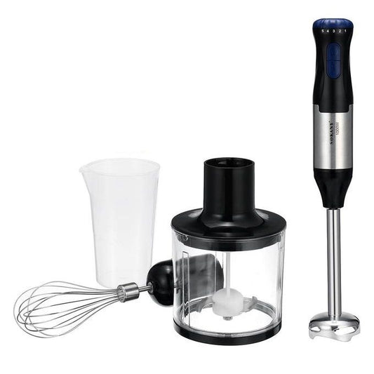 Sokany 4 in 1 Hand Blender Set, 1000 Watt, Black and Silver - SK-1711-4