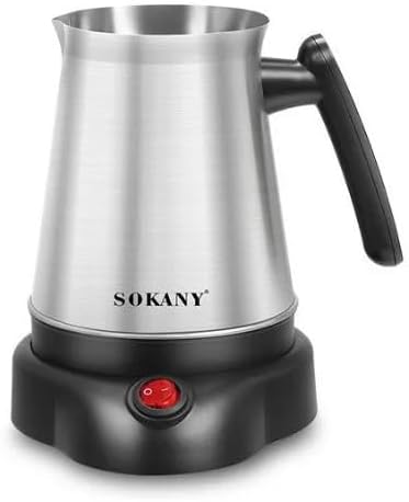 Sokany Stainless Steel Coffee Pot, 600 Watt, 800ml - SK-09044