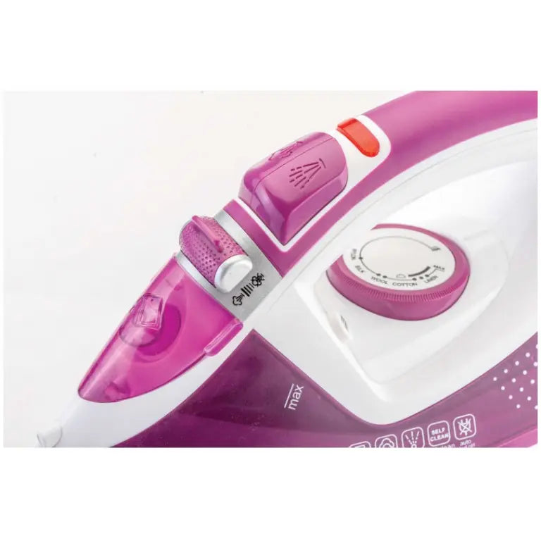 Black+Decker Ceramic Steam Iron, 2400Watt, Purple – X2450