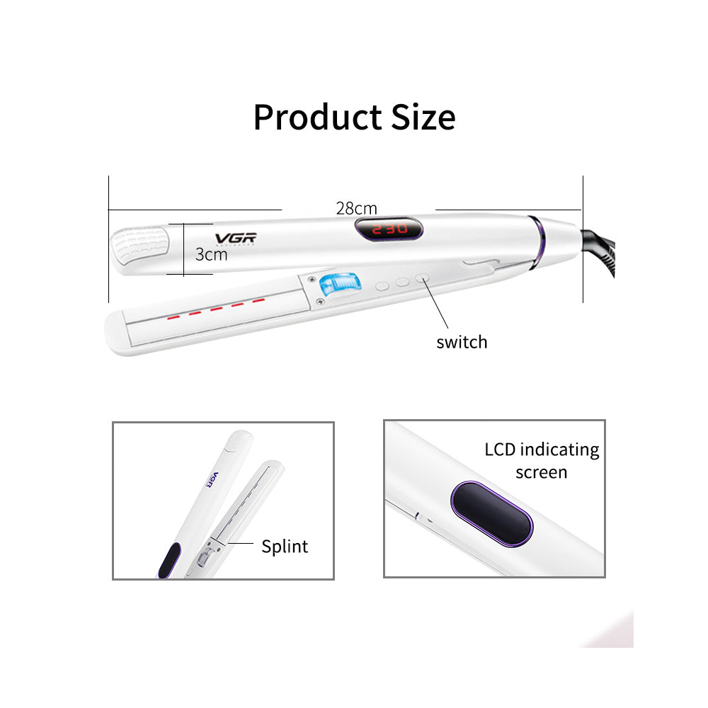 VGR Professional Hair Straightener, 45 Watt, Multicolor - VGR-501
