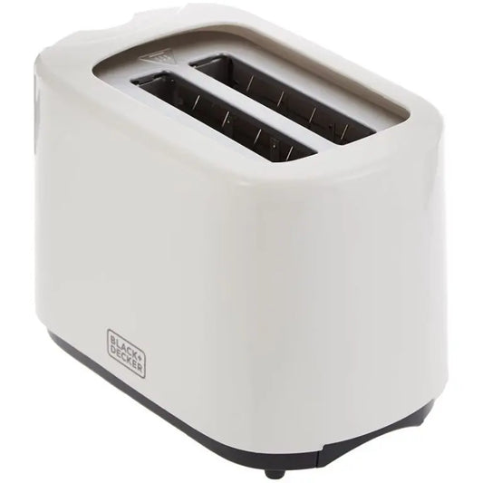 Black+Decker 2 Slice Cool Touch Bread Toaster, 750W, White – ET125