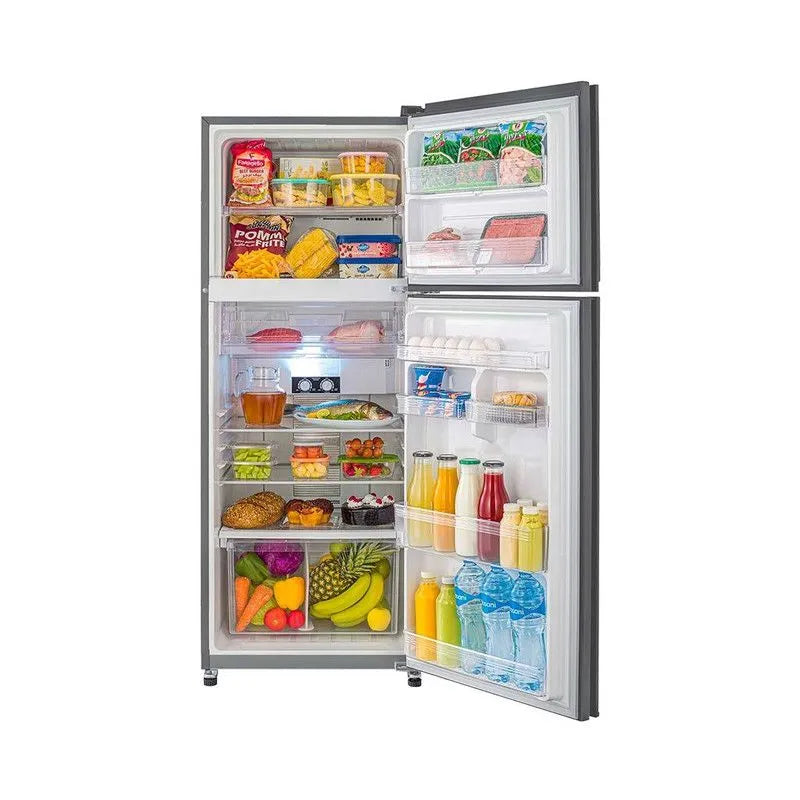 Tornado No Frost Refrigerator With Inverter Technology, 396 Liters, Dark Stainless - RF-480TV-DST