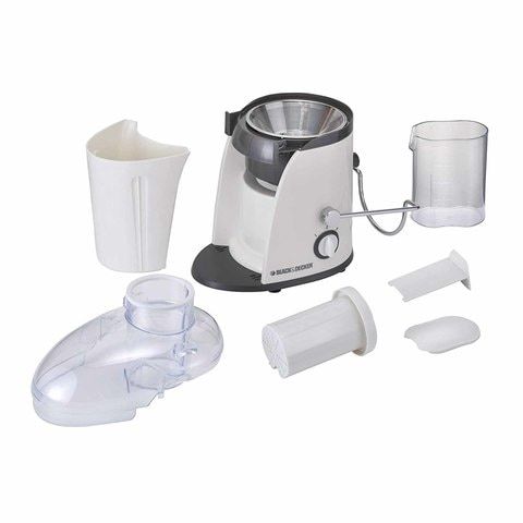 Black+Decker Juice Extractor, 400 Watt, White – JE400