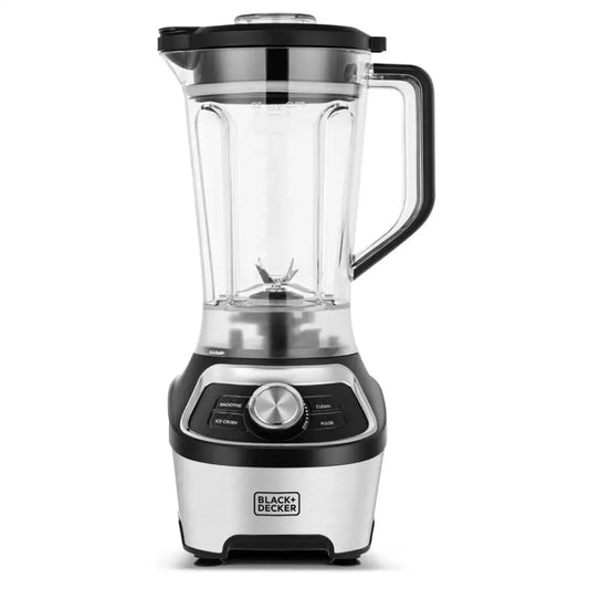 Black+Decker High Speed Blender, 1200 Watt, 1.85 Liters, Stainless Steel - BXH1200