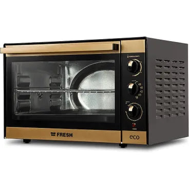 Fresh Eco Electric Oven With Grill & Fan, 48 Liter, 2000 Watt, Gold - 500013066