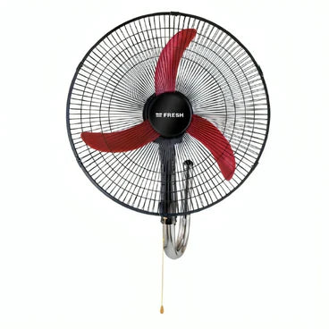 Fresh Shabah Wall Mount Fan With Remote Control, 20 Inch, Black Red - 500008741