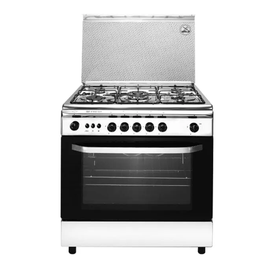Fresh Italiano Gas Cooker, 5 Burners, 80 cm, Stainless Steel -500017302