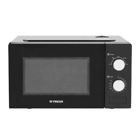 Fresh Solo Microwave, 800 Watt, 25 Liters, Black - FMW-25MCP-BW