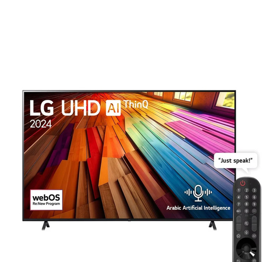 LG 50 Inch 4K UHD Smart LED TV with Built-in Receiver - 50UT80006