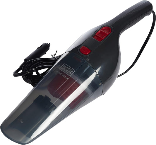 Black+Decker Powerful Dustbuster Car Vacuum Cleaner, Red And Grey - NV1210AV