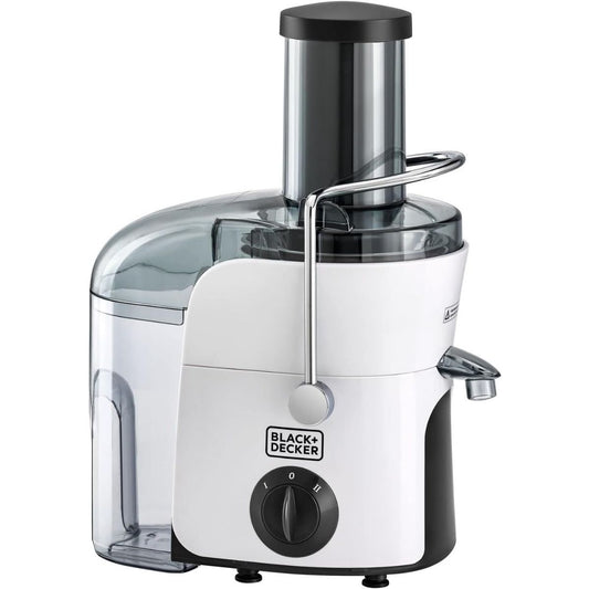 Black+Decker Juice Extractor, 800 Watt, Black and White - JE780