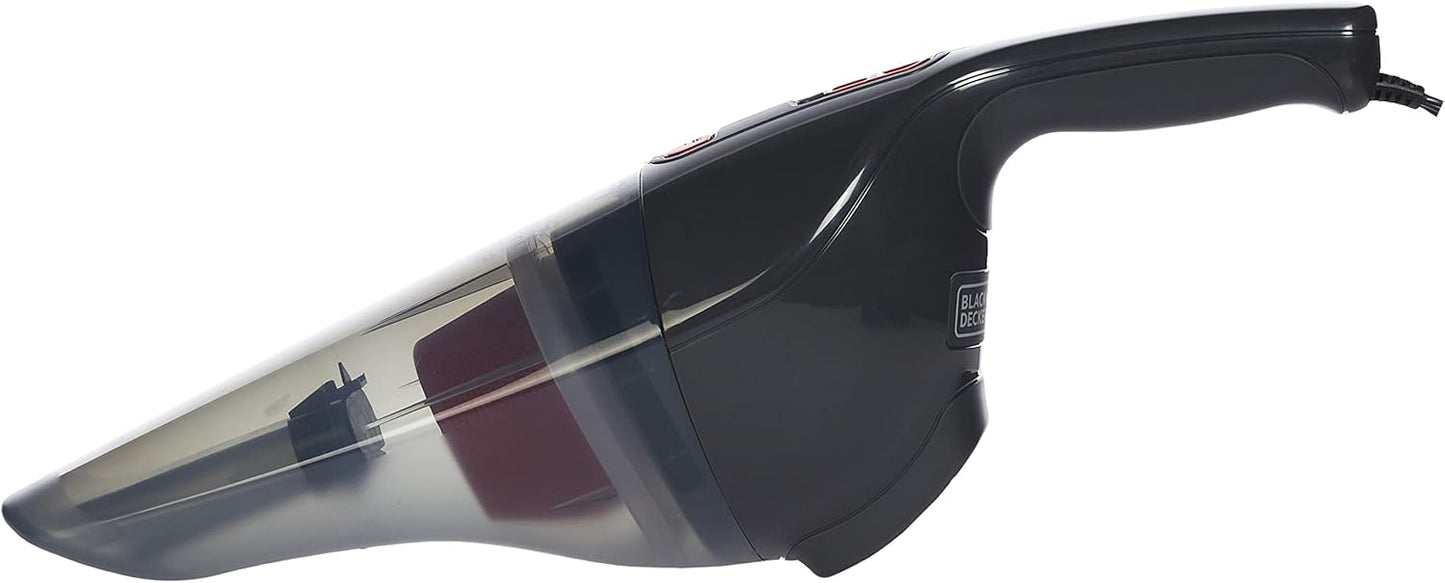 Black+Decker Powerful Dustbuster Car Vacuum Cleaner, Red And Grey - NV1210AV