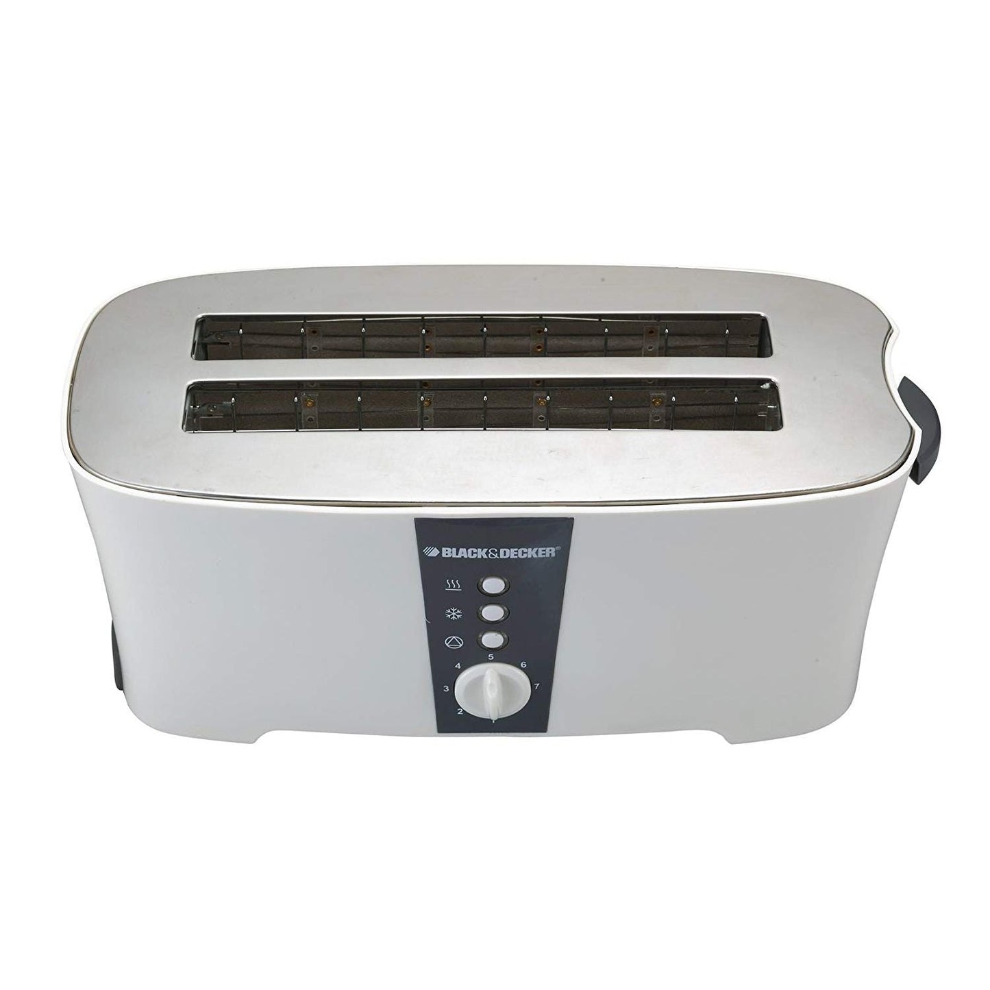 Black+Decker Cool Touch Toaster, 4 Slices, 1350 Watt, White - ET124