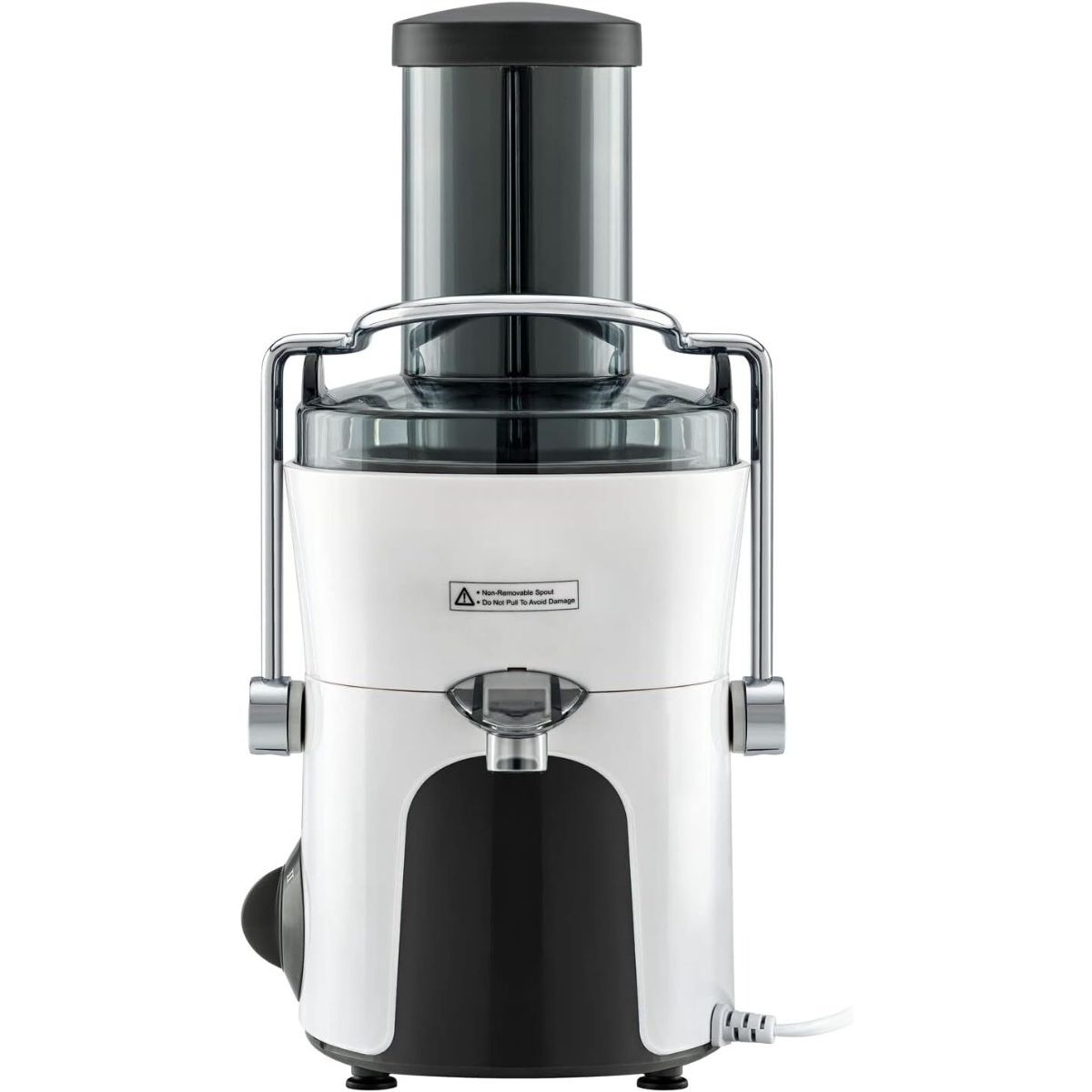 Black+Decker Juice Extractor, 800 Watt, Black and White - JE780