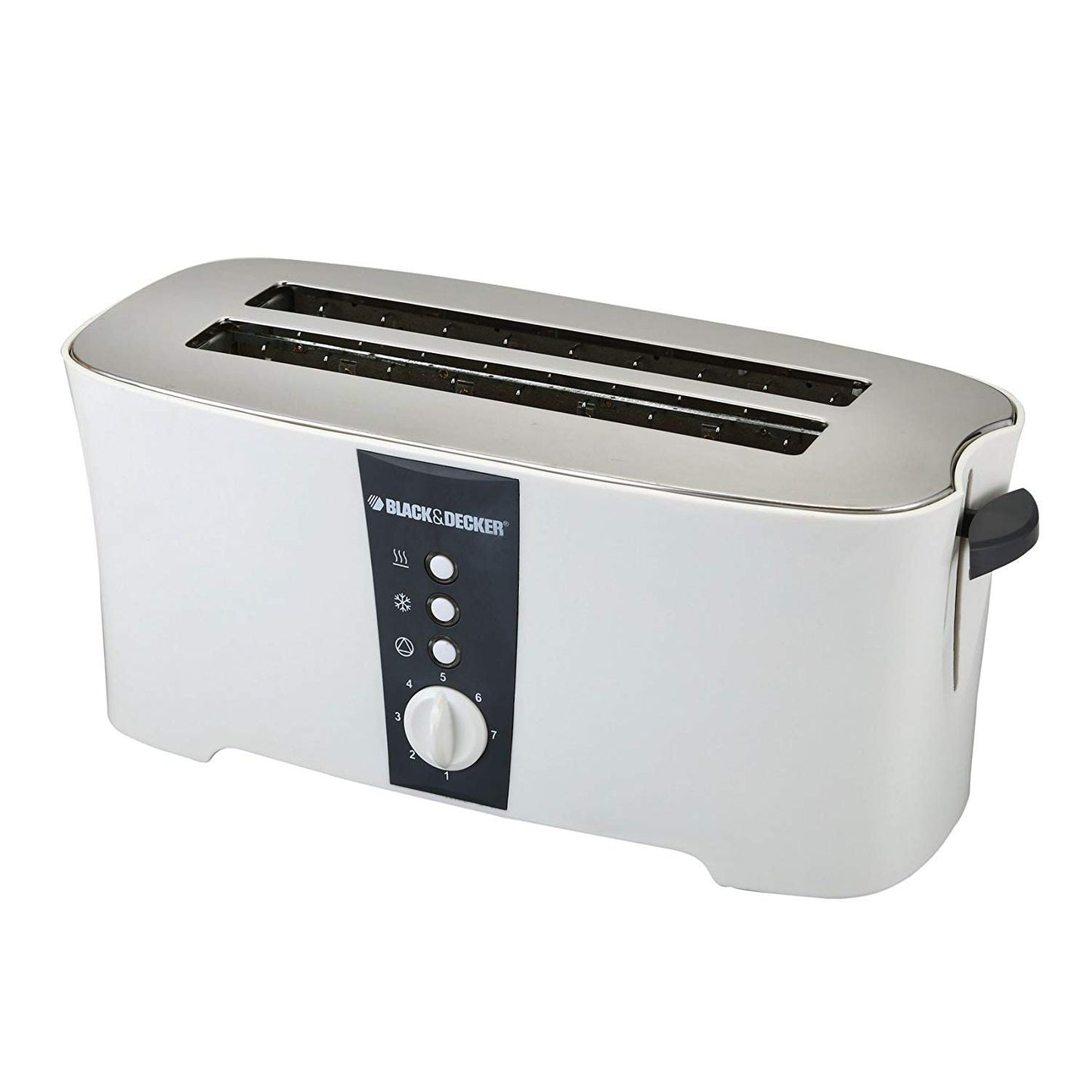 Black+Decker Cool Touch Toaster, 4 Slices, 1350 Watt, White - ET124