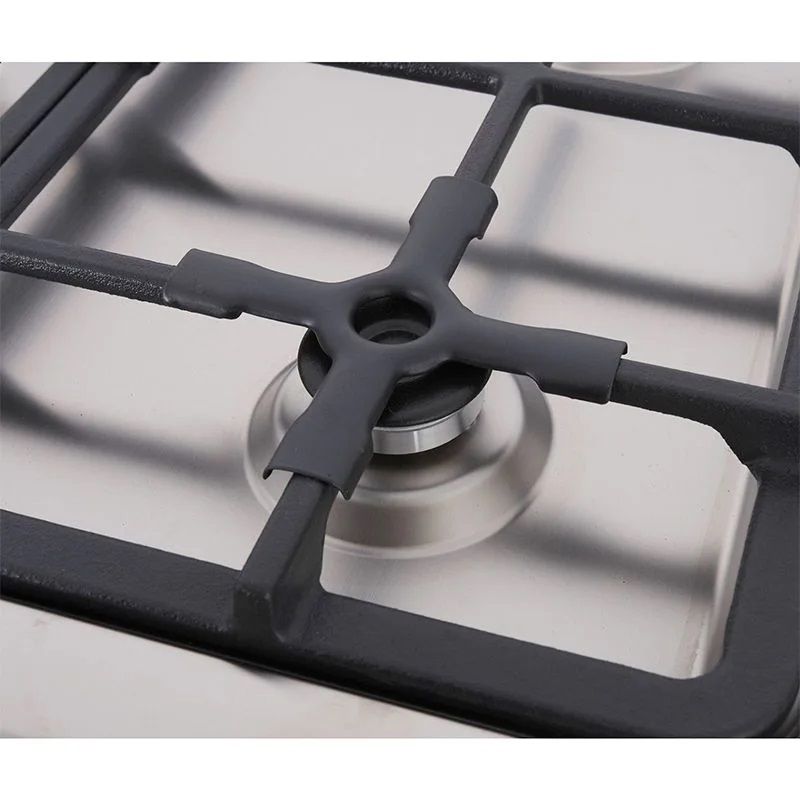 Fresh Hammer Gas Cooker, 5 Burners, 80 cm, Black & Silver - 500014483