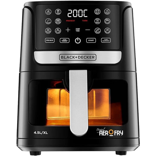 Black+Decker Digital Aerofry Air Fryer, 1500 Watt, 4.5 Liters – AF4500