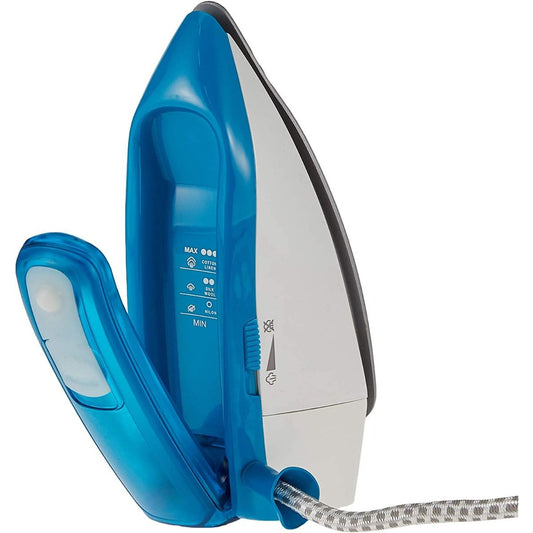 Black + Decker Travel Iron, 1085 Watt, White And Blue - TI250