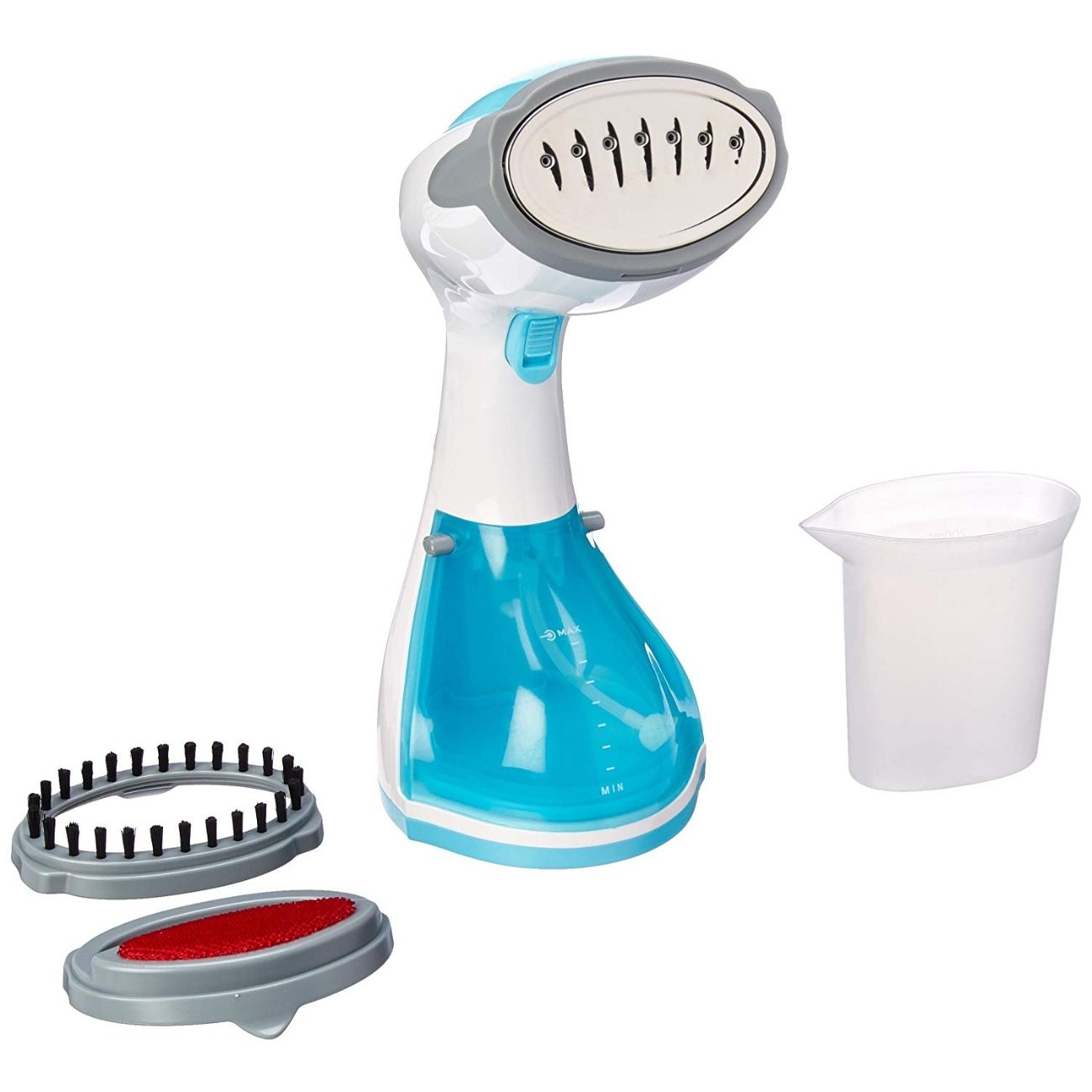 Black+Decker Handheld Garment Steamer, 1200 Watt, White And Blue - HST1200