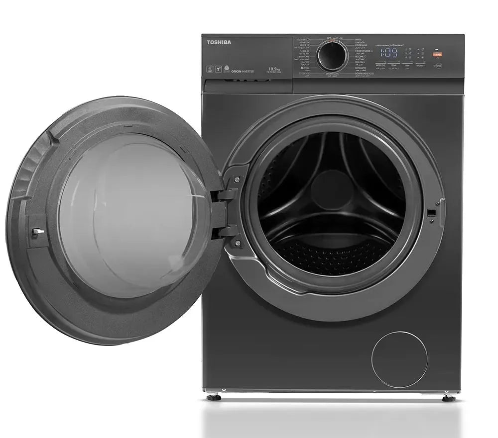 Toshiba T21 Front Load Washing Machine, With Inverter Technology, 10.5 kg, Morandy Grey - TW-T21BU115UWEG(MG)