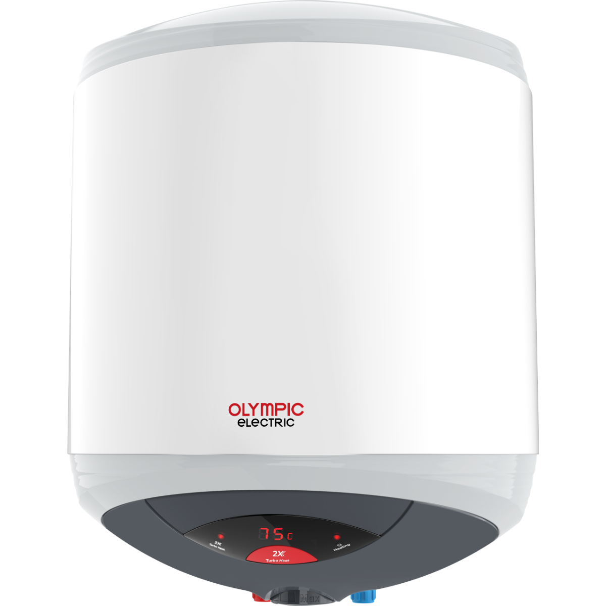 Olympic Electric Hero Turbo Digital Electric Water Heater, 30 Liters, White - 945105436