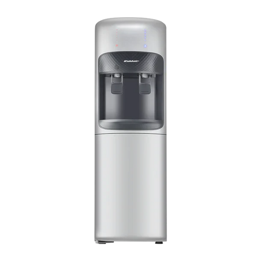 Koldair Classic Hot & Cold Water Dispenser With Refrigerator, 2 Taps, Silver - KWD-AF2.1
