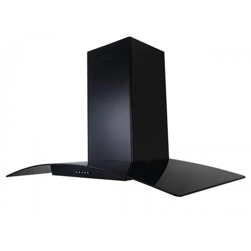 Purity T- Shape Wall Mounted Cooker Hood, 90 cm, 750 m3/h, Black - CAPPE BL | 90 cm
