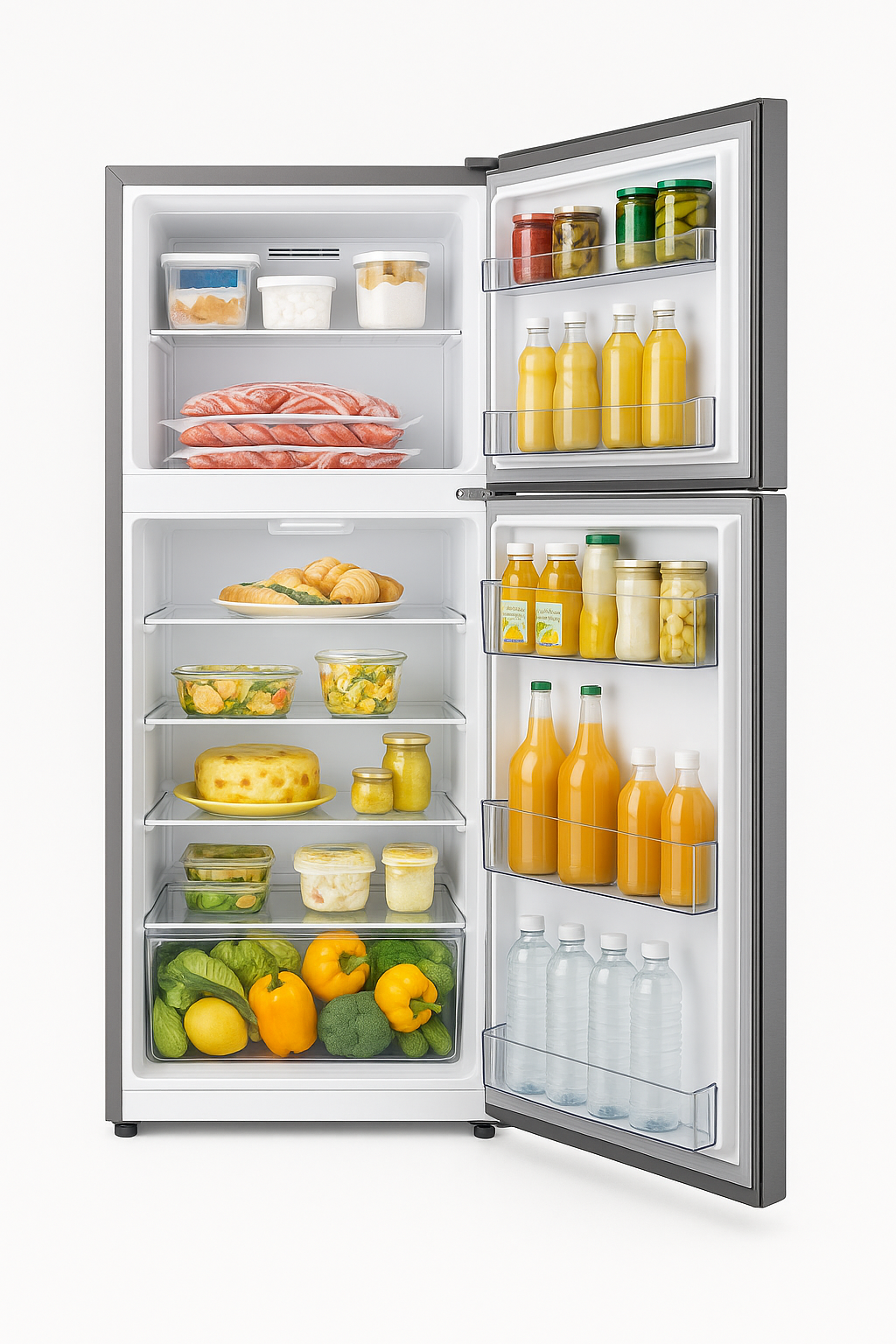 Samsung No Frost Refrigerator, 396 Liters, Silver - RT40A3010SA-MR