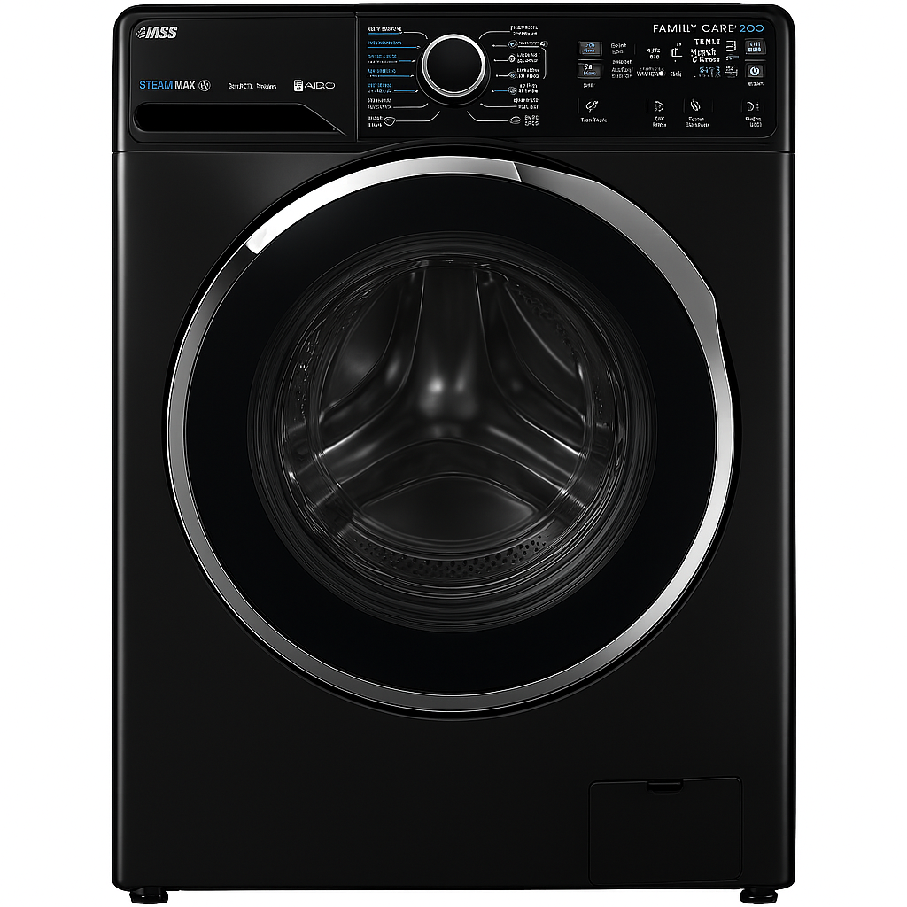 Zanussi TC4 Digital Washing Machine, 8Kg, With Inverter Motor, Black - ZWF8241BS7