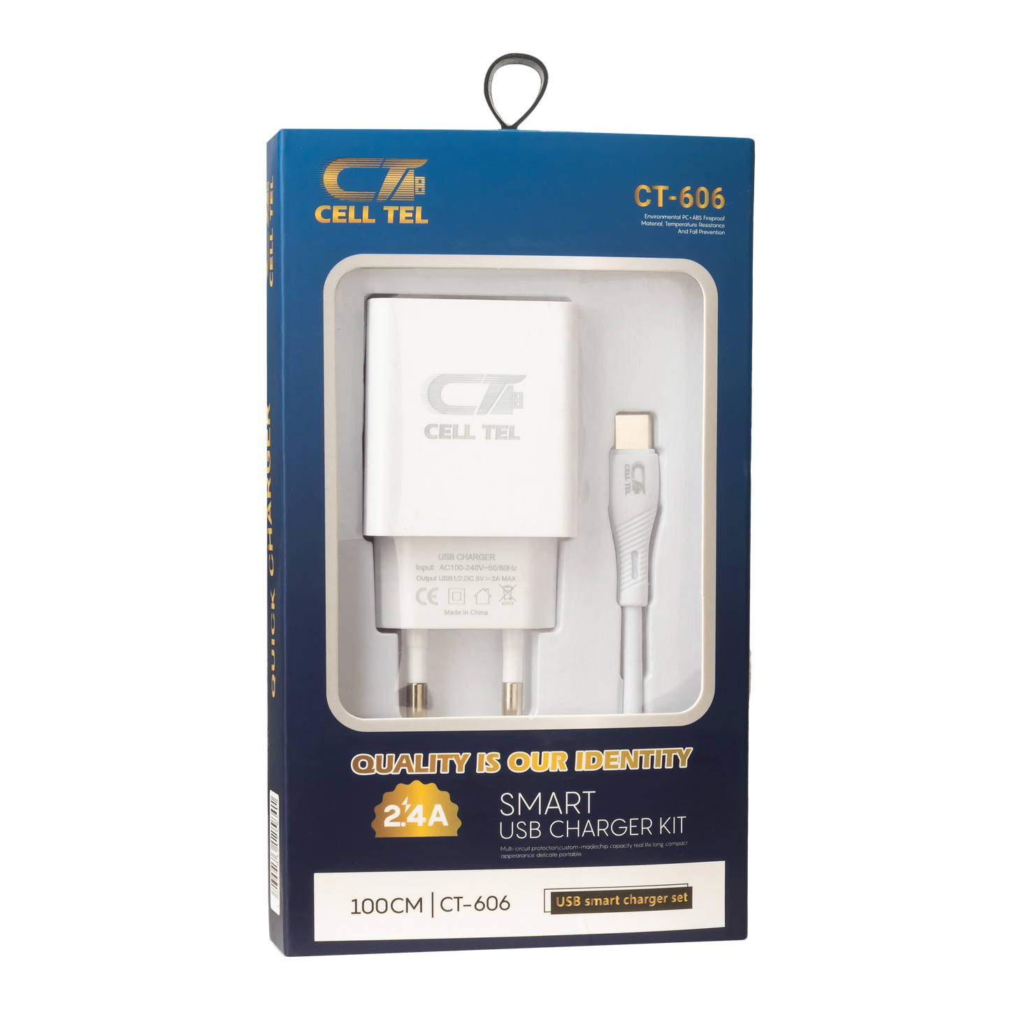 Cell Tel CT-606 USB - Type C Cable 2.4A, Fast Charging