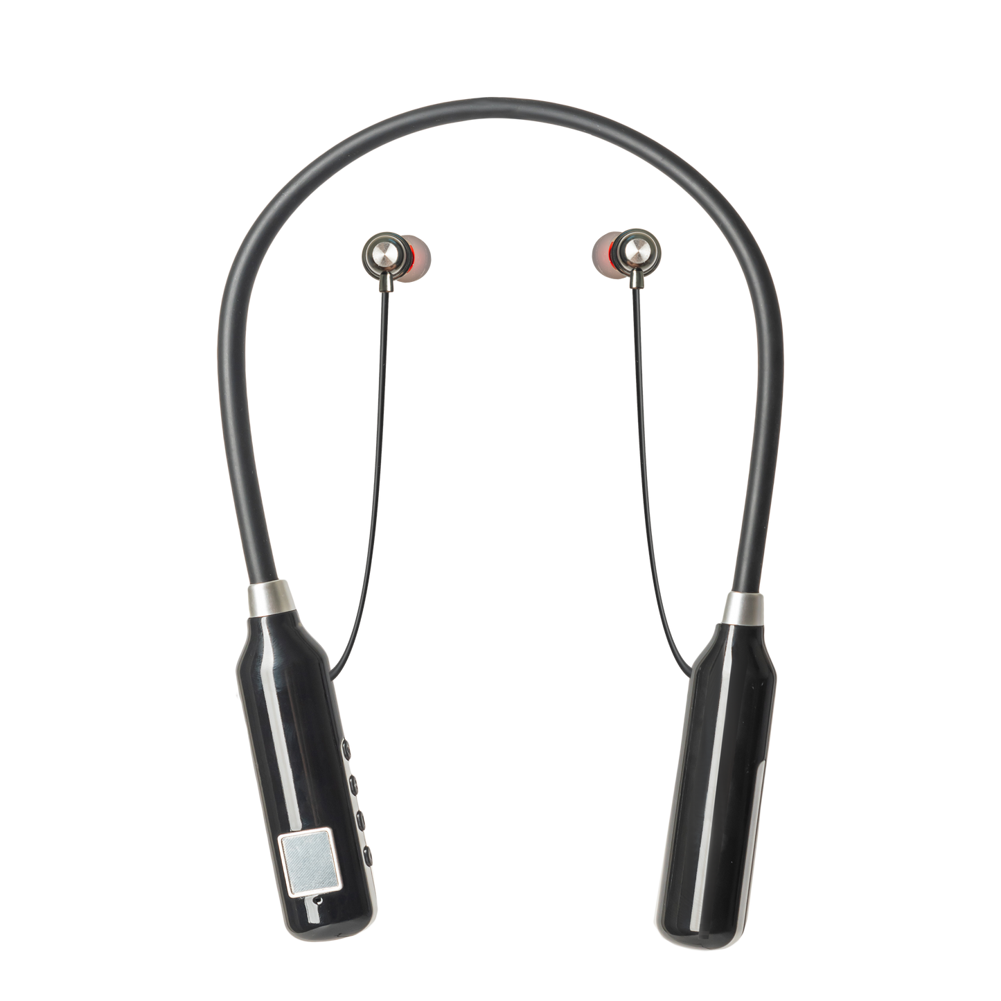 Cell Tel CT-C400 Bluetooth - Wireless Neckband Earphone With Digital Screen, Black