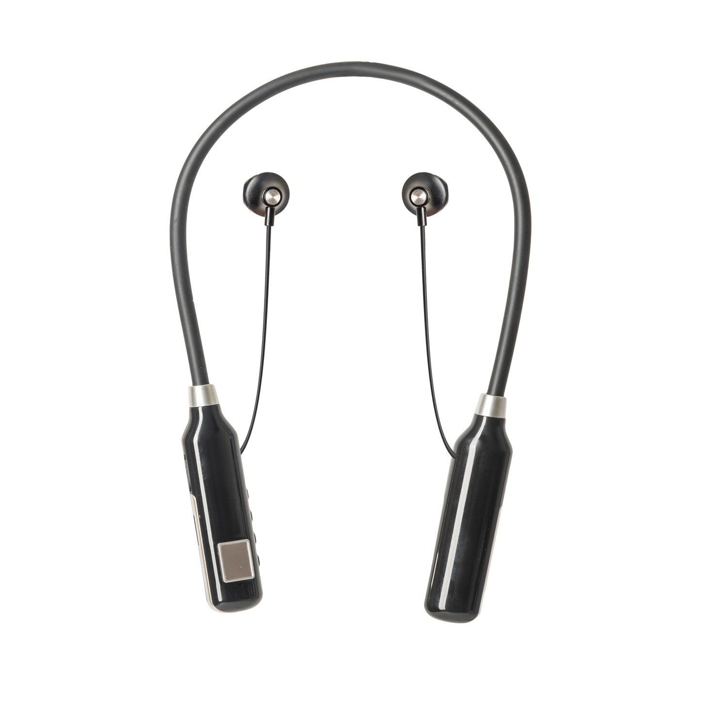Cell Tel CT-C300 Bluetooth - Wireless Neckband Earphone With Digital Screen, Black