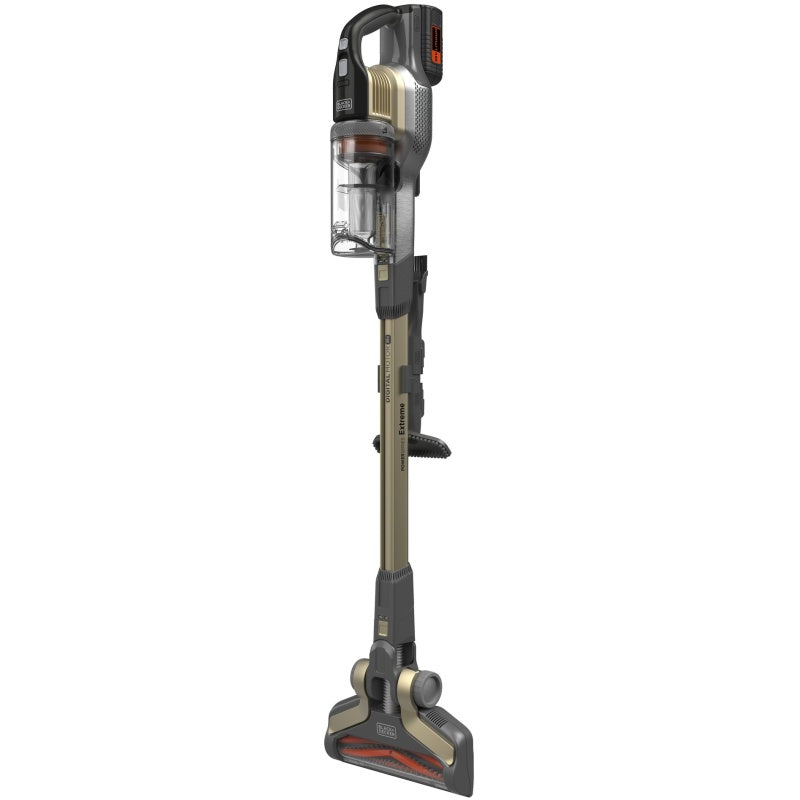 Black+Decker 4 in1 Wireless Vacuum Cleaner , 750ml Transparent Dust Bag Capacity , 36V Fast Charging, Bronze - BHFEV36B2DW