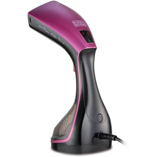 Black+Decker Handheld Garment Steamer, 1600 Watt, 240ml, Purple - HST1600