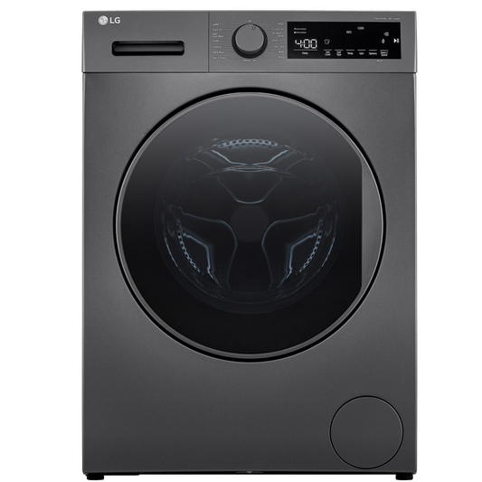 LG 8 kg, Front Load Washing Machine, Black- F2T2TYM1S